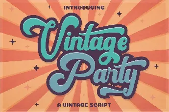 Vintage Party Bold Script font