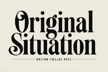 Boston Village font