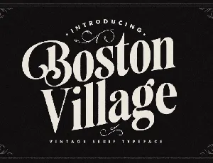 Boston Village font