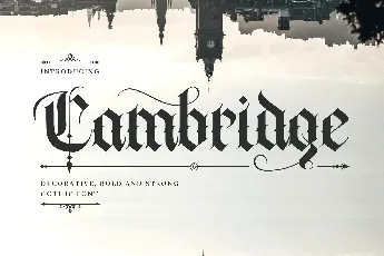 Cambridge font