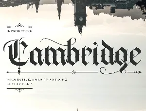 Cambridge font