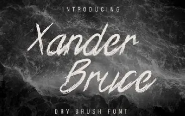 Xander Bruce Brush font