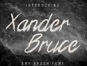Xander Bruce Brush font