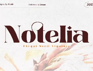 Notelia font