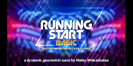 Running Start Basic font