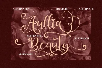 Aullia Beauty font