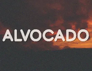 Alvocado font