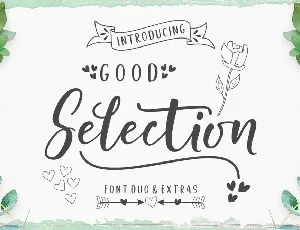 Good Selection Script font