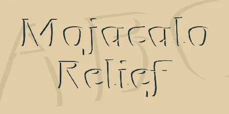 Mojacalo Relief font