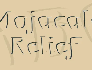 Mojacalo Relief font