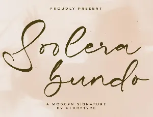 Soolera Bundo font