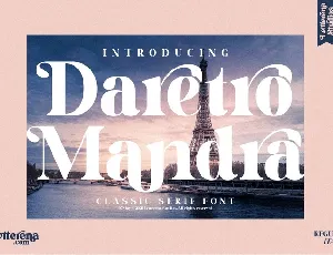 Daretro Mandra font