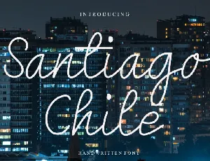 Santiago Chile font