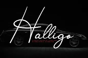 Halligo Handwritten font