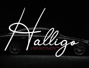 Halligo Handwritten font