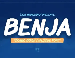 Benja Comic Book font