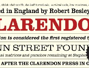 Clarendon Free font