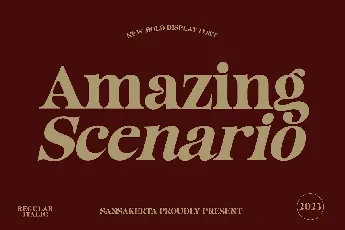 Amazing Scenario font