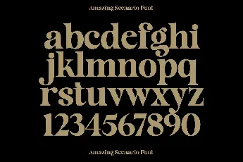 Amazing Scenario font