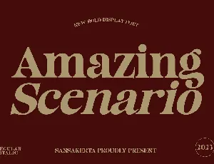 Amazing Scenario font