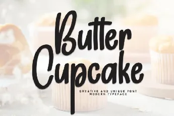 Butter Cupcake Script font