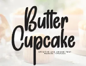 Butter Cupcake Script font