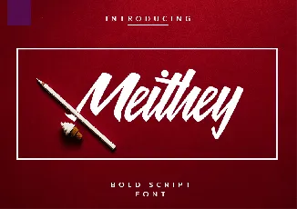 Meithey Bold Script Free font