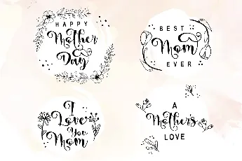 Thankmom - personal use font