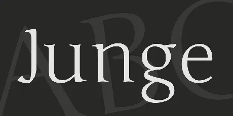 Junge font