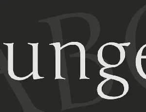 Junge font