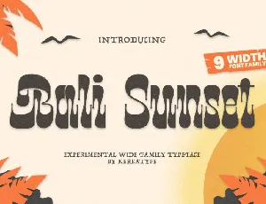 Bali Sunset font
