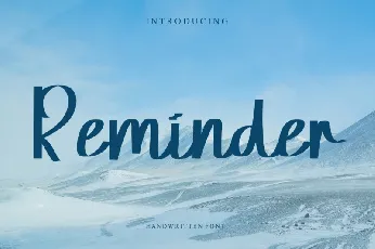 Reminder font