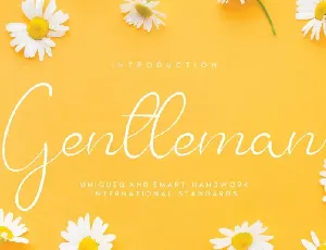 Gentleman Script font