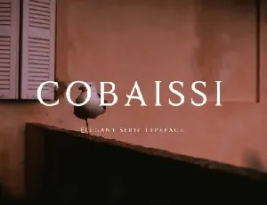 Cobaissi Serif font