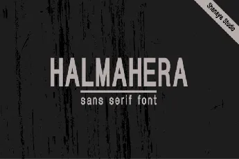 Halmahera Sans Serif Demo font