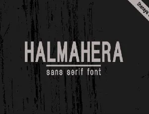 Halmahera Sans Serif Demo font