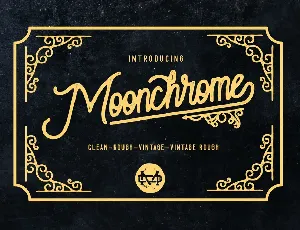 Moonchrome Typeface font