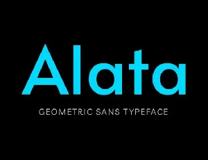 Alata Sans Serif font