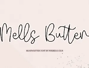 Mells Butter font