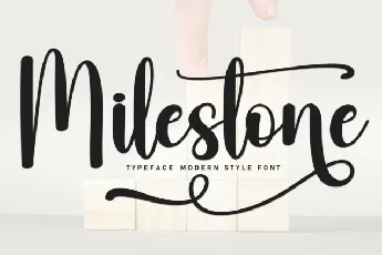 Milestone Script font