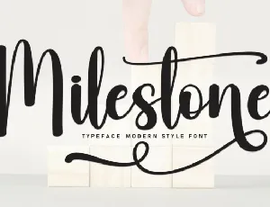 Milestone Script font