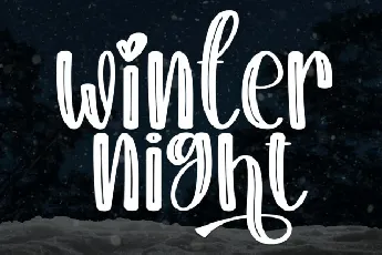 Winter Night Display font