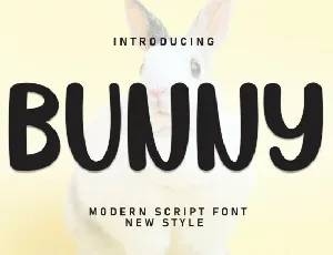 Bunny Display font