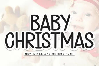 Baby Christmas Display font