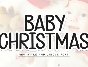 Baby Christmas Display font