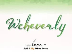 Wcheverly Script Free font