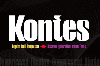 Kontes font