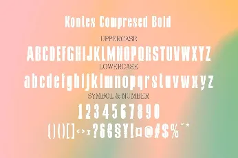 Kontes font