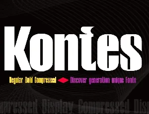 Kontes font