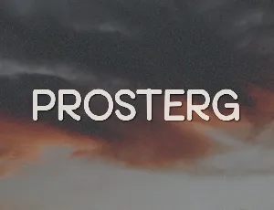 Prosterg font